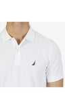 Nautica - Polo de piqué de algodón sólido de Manga Corta para Hombre