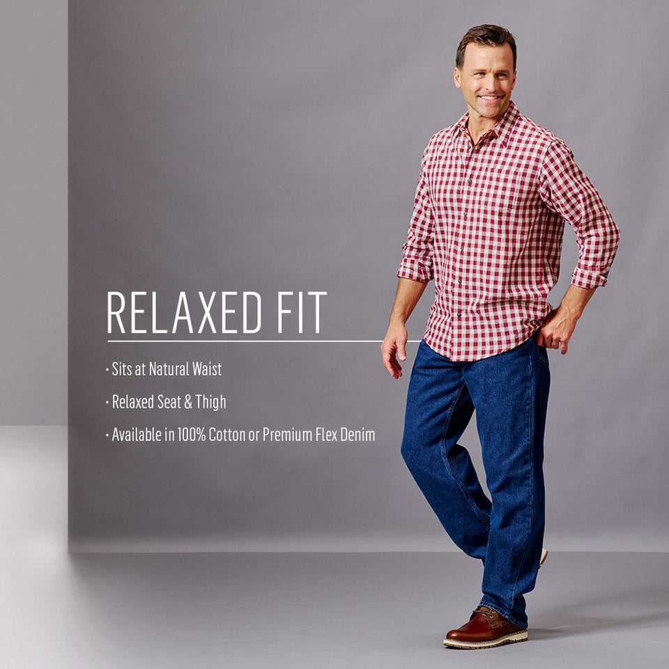 Wrangler Authentics Jean de Ajuste Relajado para Hombre