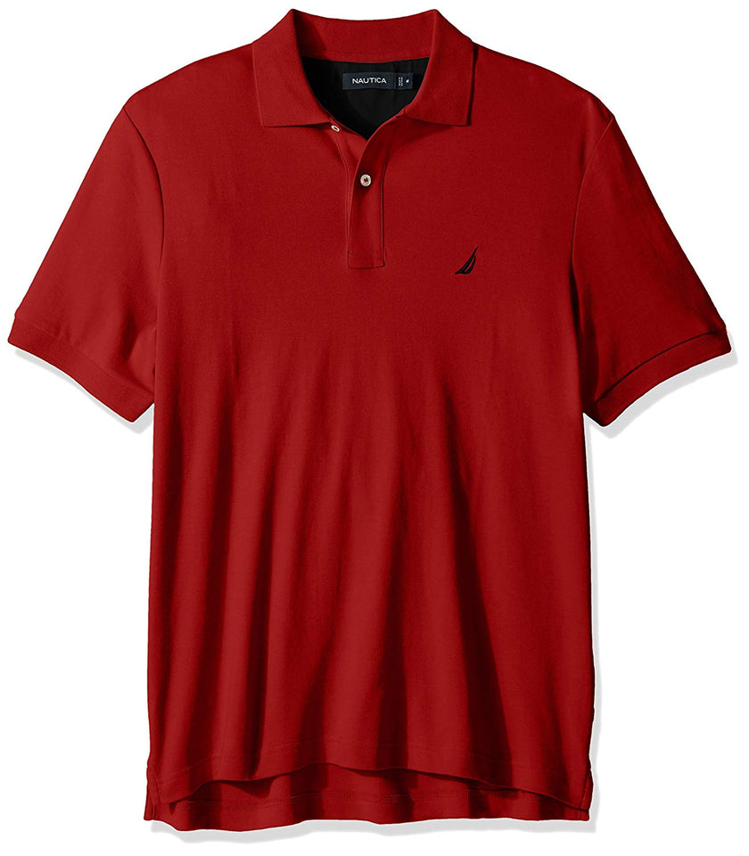 Nautica - Polo de Manga Corta con Cuello Doble para Hombre