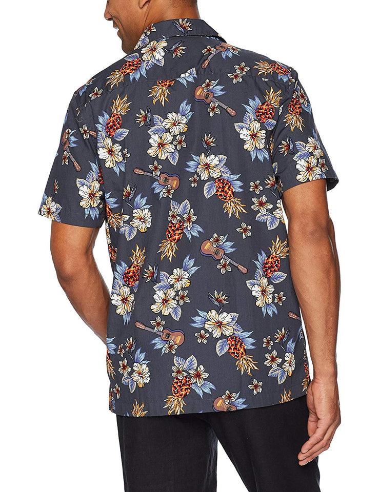 28 Palms Amazon Brand Camisa Hawaiana Tropical, 100% algodón, Tallas extendidas, para Hombre