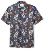 28 Palms Amazon Brand Camisa Hawaiana Tropical, 100% algodón, Tallas extendidas, para Hombre